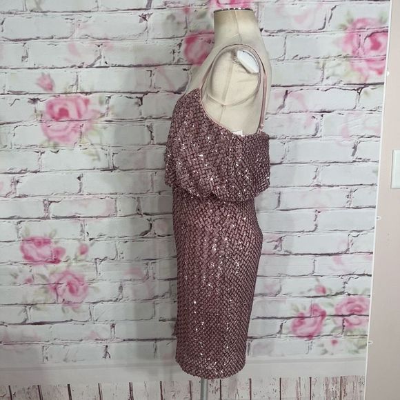 Vince camuto pink Sequin Blouson Sheath Dress - Picture 11 of 15
